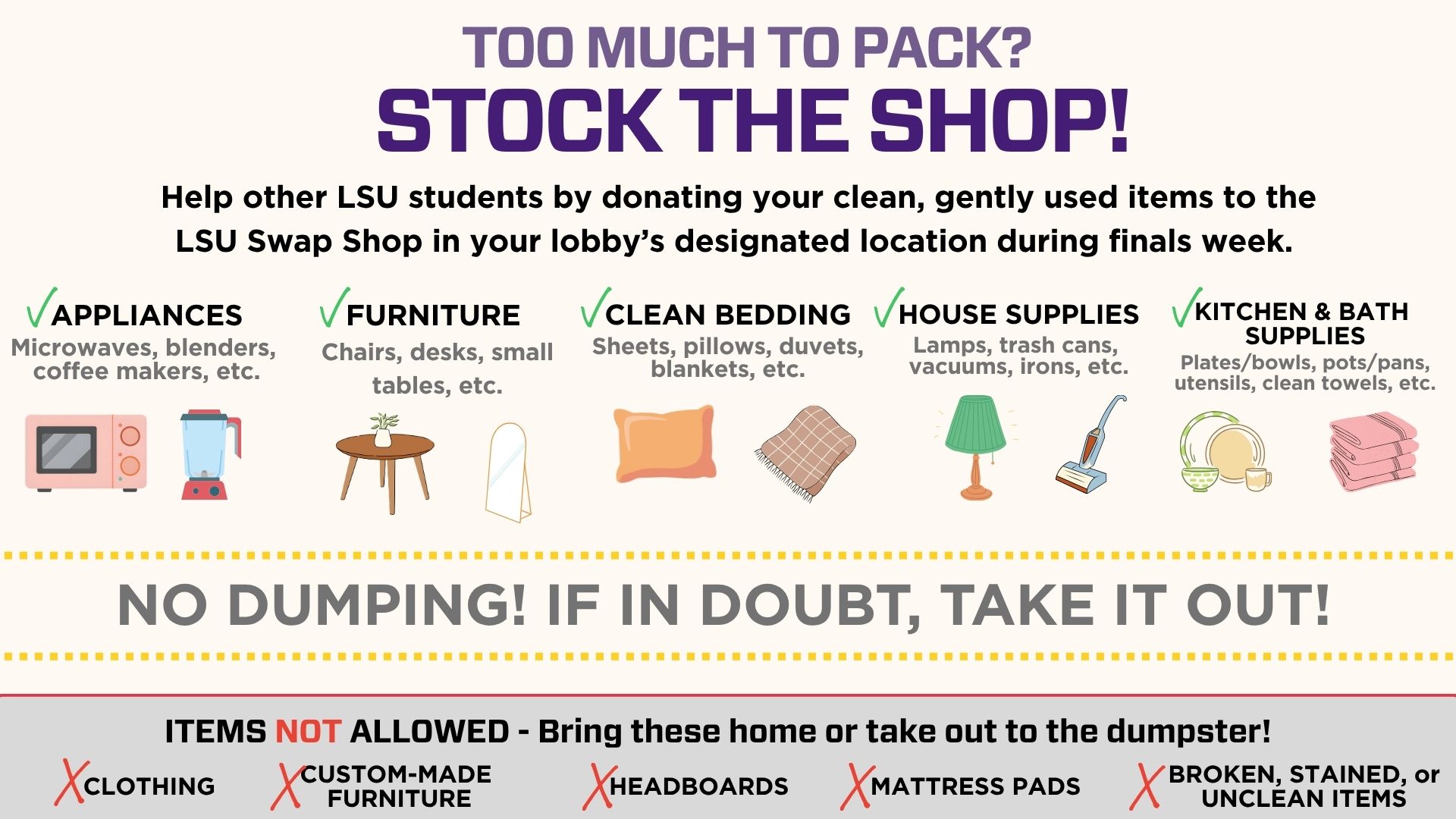 swap shop instructions