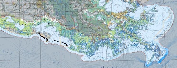 Louisiana Coastal Zone Map