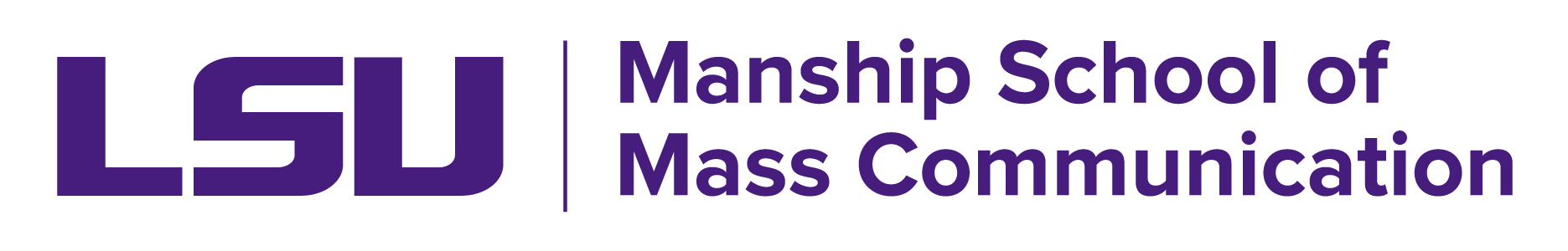 LSU Manship School purple logo