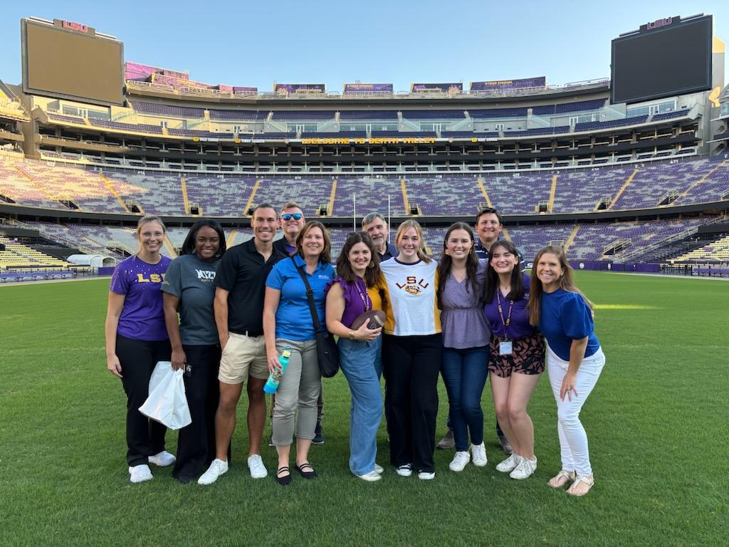 Math teacher educators from across the SEC tour LSU's Tiger Stadium
