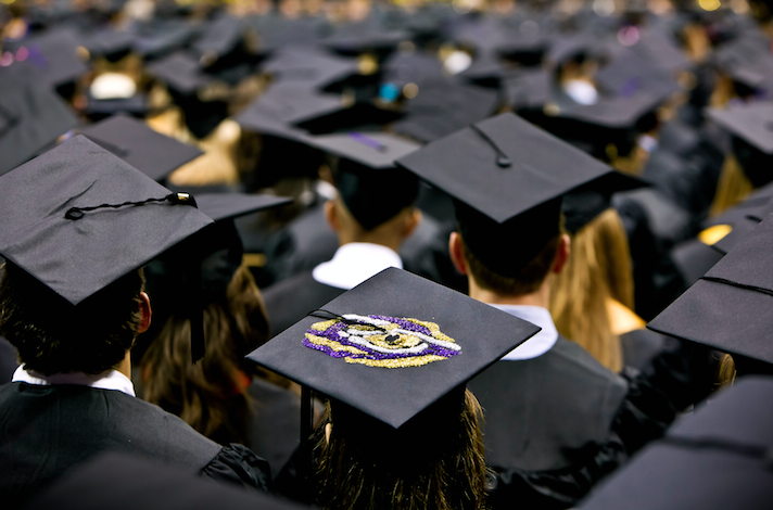  caps at graduation